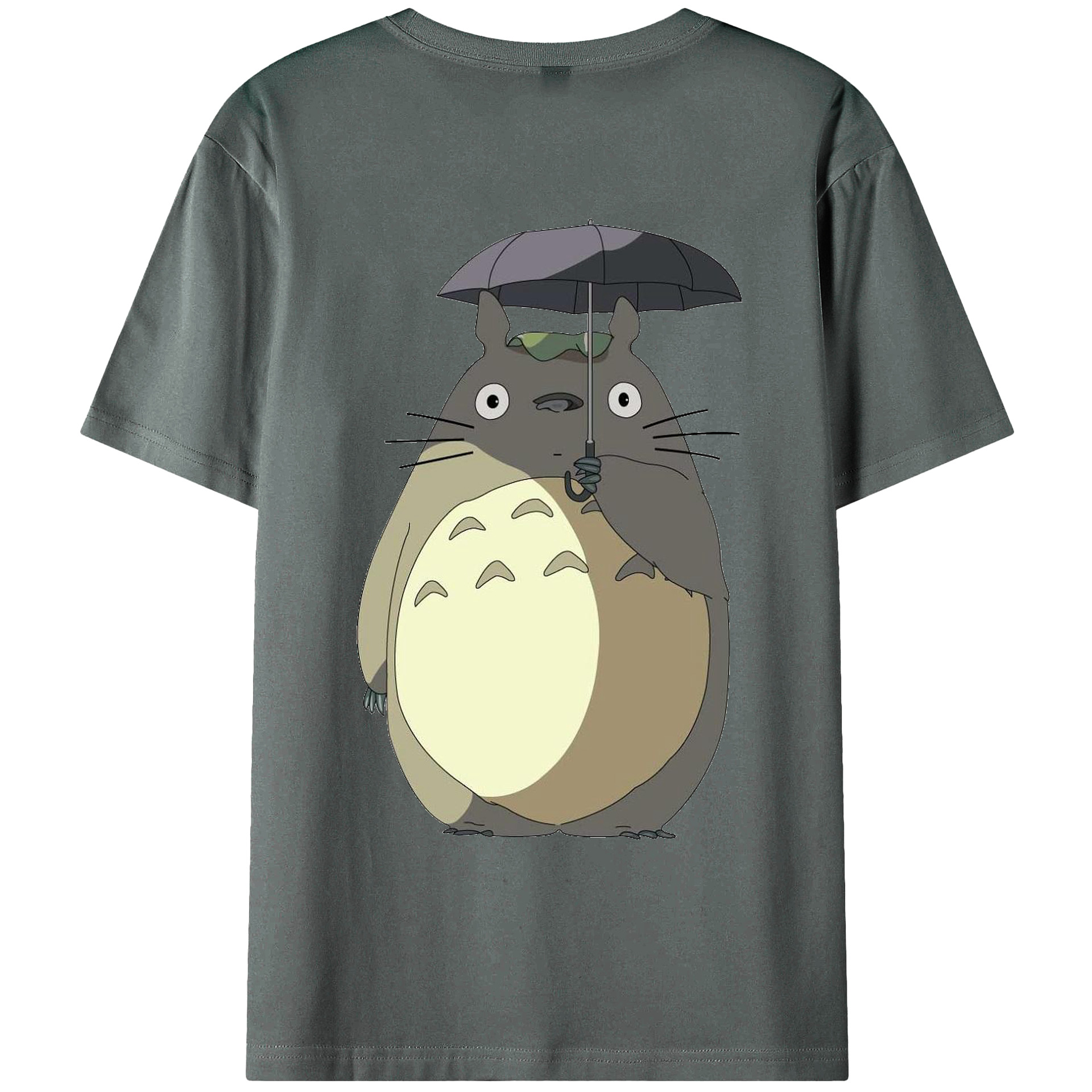 （画像用） となりのトトロ 草壁メイ 草壁サツキ My Neighbor Totoro Satsuki Kusakabe Mei Kusakabe 綿100％ メンズ半袖Tシャツ（バックプリント） 通気性